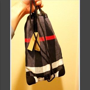 Burberry Little Duffle Canvas Backpack